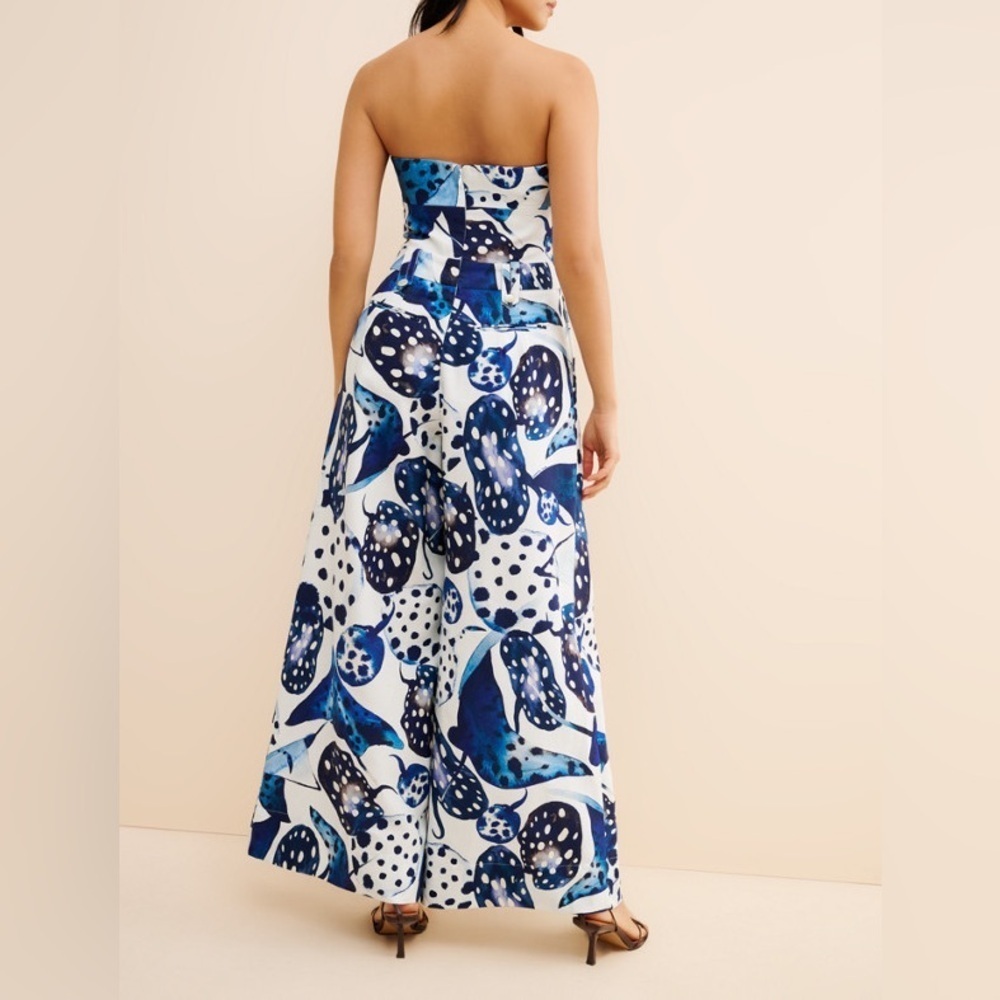 FARM Rio Mantas Strapless Maxi Jumpsuit Size S - Picture 5 of 12